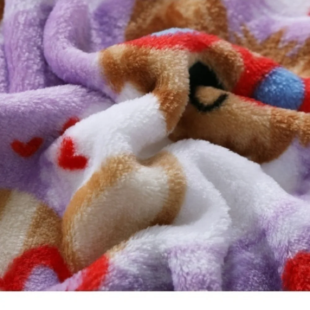 Happy Pup‎ Throw Blanket Size 50”X60”New
